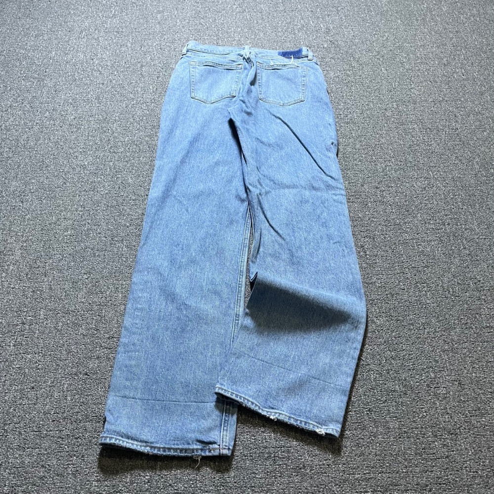 Abercrombie & Fitch The Baggy Low Rise Curve Love Jeans 26/2R Blue Denim Y2K